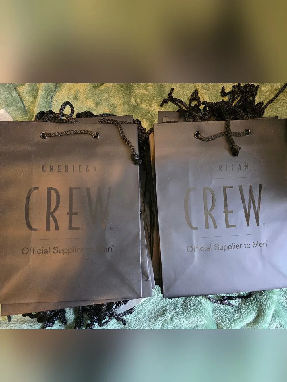 AMERICAN CREW BLACK GIFT BAGS 34 Count PERFECT FOR SALONS NEW